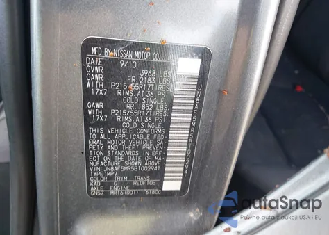 2011 Nissan Juke Sv из США, поврежденный, VIN JN8AF5MR5BT002941